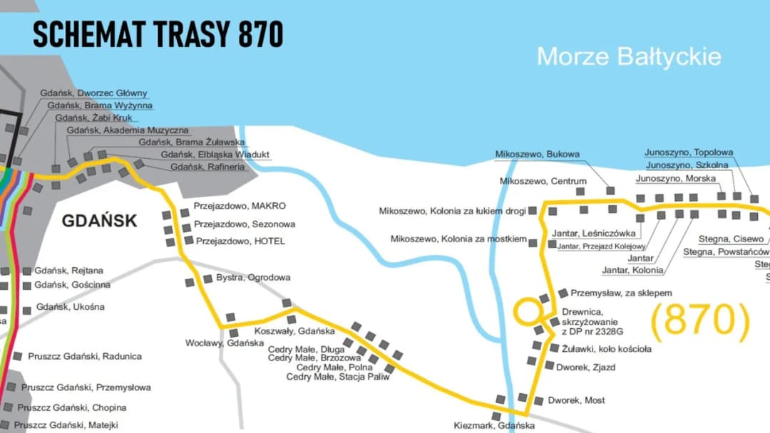 Ile jedzie autobus z Gdańska do Krynicy Morskiej? Sprawdź czas przejazdu